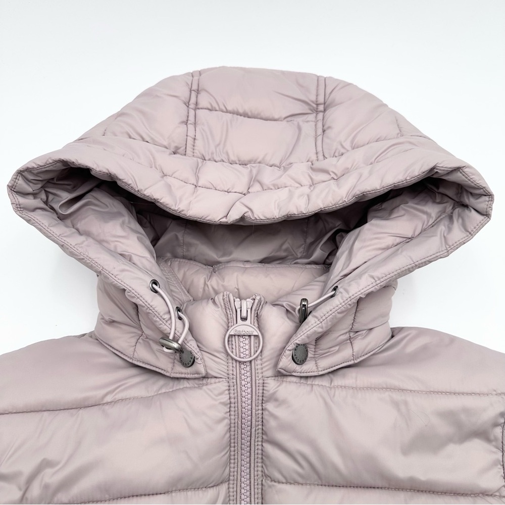 Barbour Shaw Quilted Puffer Jacket Hooded Lightweight Coat - Picture 6 of 15